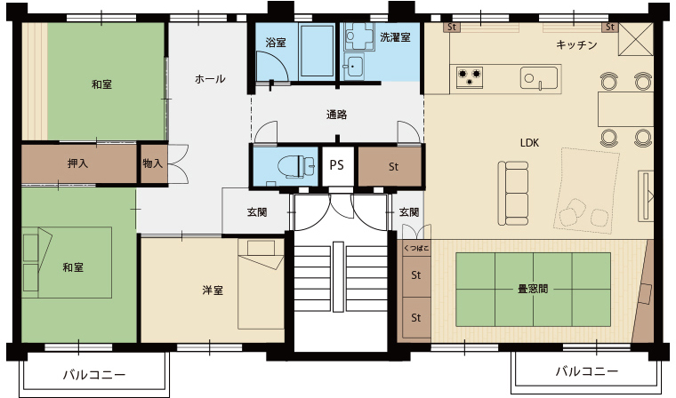 「住まいながらDIYが楽しめる家」間取図